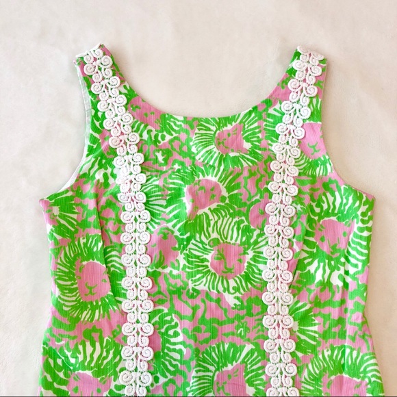 {Lilly Pulitzer} Liz Shift Sunnyside Lion Print - Picture 2 of 6